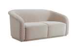 Yara 70" Pleated Performance Velvet Loveseat